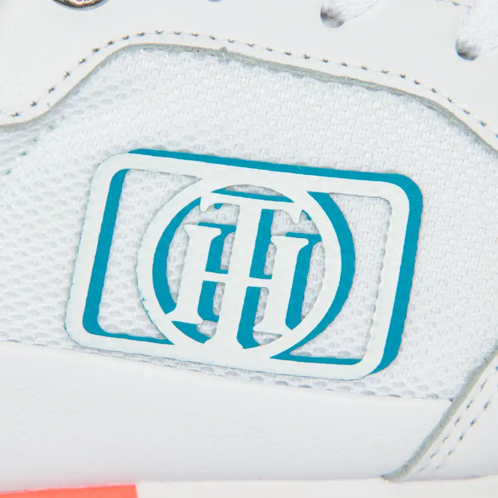 Basket basse femme Tommy Jeans Card logo Blanc - ZESHOES