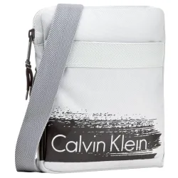 Pochette homme Calvin Klein Cooper Flat Crossover Blanc - ZESHOES