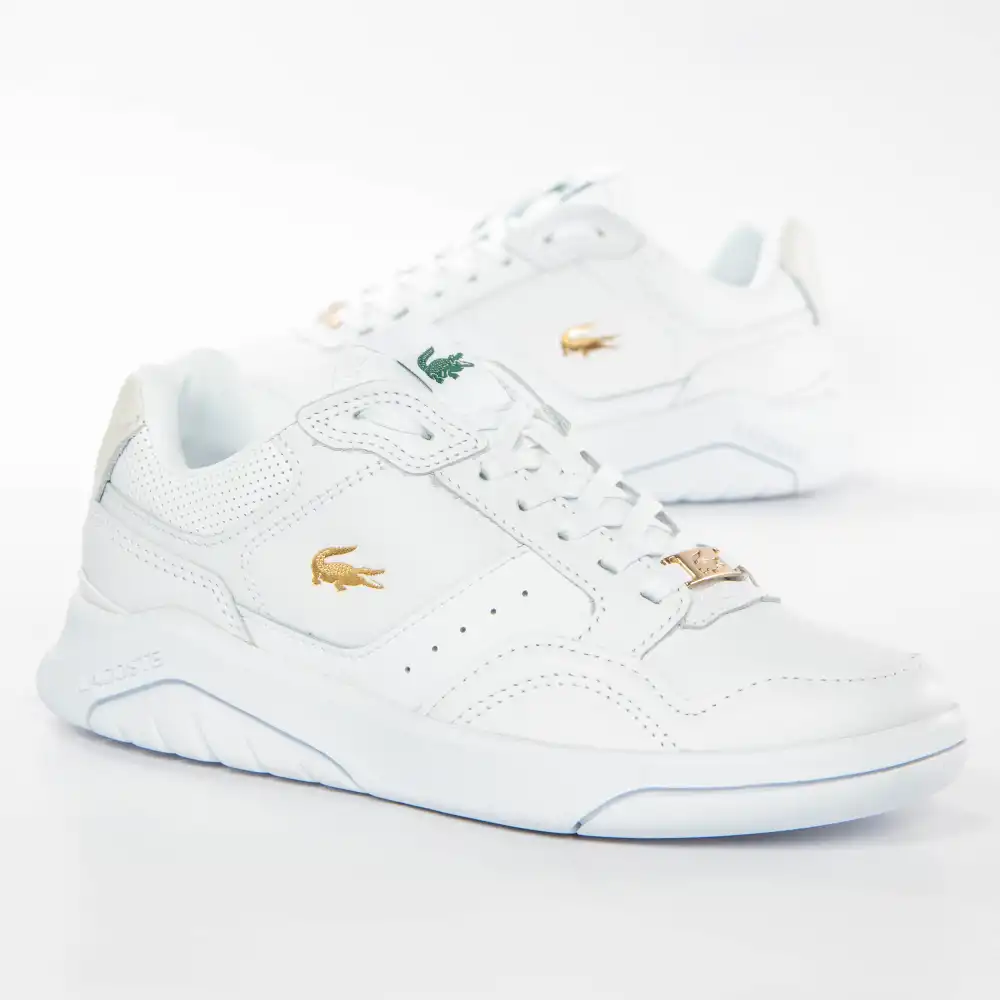 Basket basse femme Lacoste Game advance luxe Blanc - ZESHOES Basket basse femme Lacoste Game advance luxe Blanc - ZESHOES