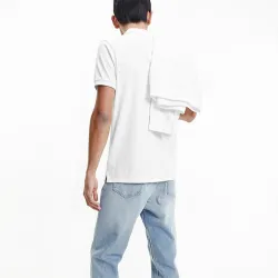 Polo manche courte Calvin Klein Classic logo Blanc - ZESHOES