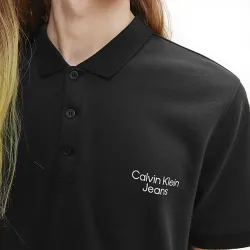 Polo manche courte Calvin Klein Classic logo Noir - ZESHOES