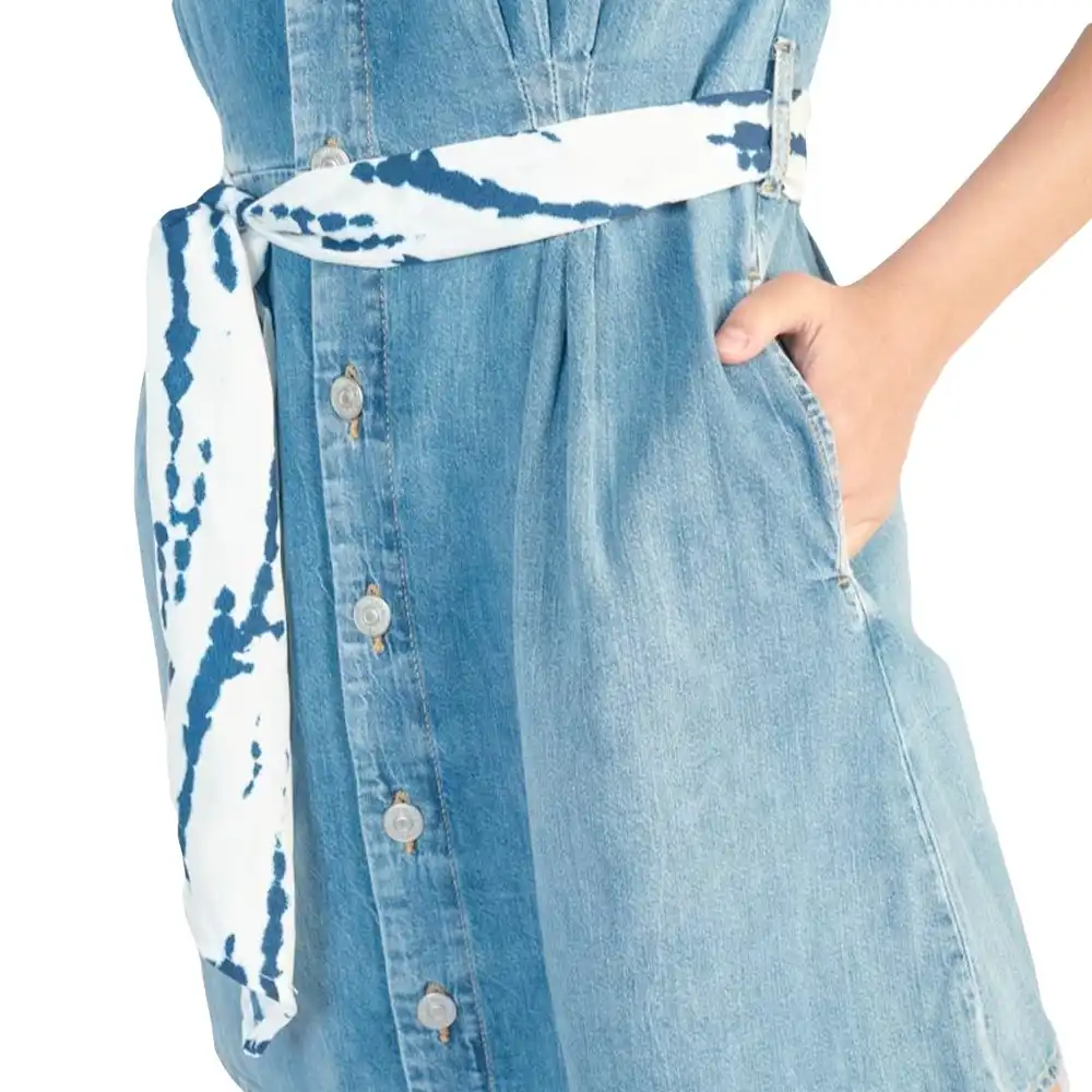 Robe femme Le Temps Des Cerises Mildura Bleu - ZESHOES