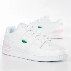 Basket basse femme Lacoste Court cage 0722 Rose - ZESHOES Basket basse femme Lacoste Court cage 0722 Rose - ZESHOES