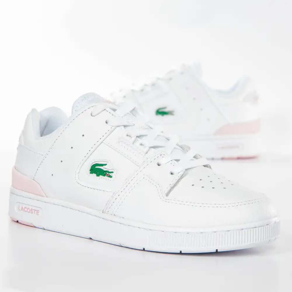 Basket basse femme Lacoste Court cage 0722 Rose - ZESHOES Basket basse femme Lacoste Court cage 0722 Rose - ZESHOES