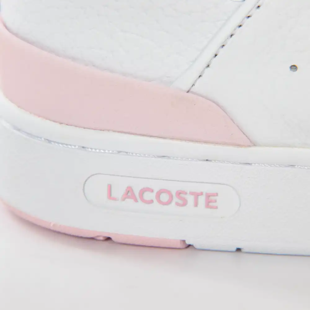 Basket basse femme Lacoste Court cage 0722 Rose - ZESHOES Basket basse femme Lacoste Court cage 0722 Rose - ZESHOES