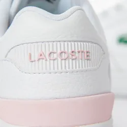 Basket basse femme Lacoste Court cage 0722 Rose - ZESHOES Basket basse femme Lacoste Court cage 0722 Rose - ZESHOES