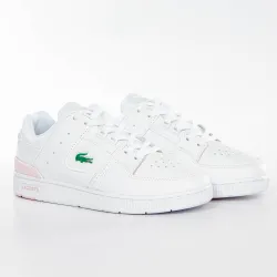 Basket basse femme Lacoste Court cage 0722 Rose - ZESHOES Basket basse femme Lacoste Court cage 0722 Rose - ZESHOES