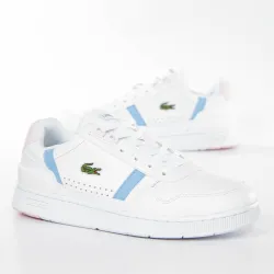 Basket de ville basse femme Lacoste T-clip Blanc - ZESHOES