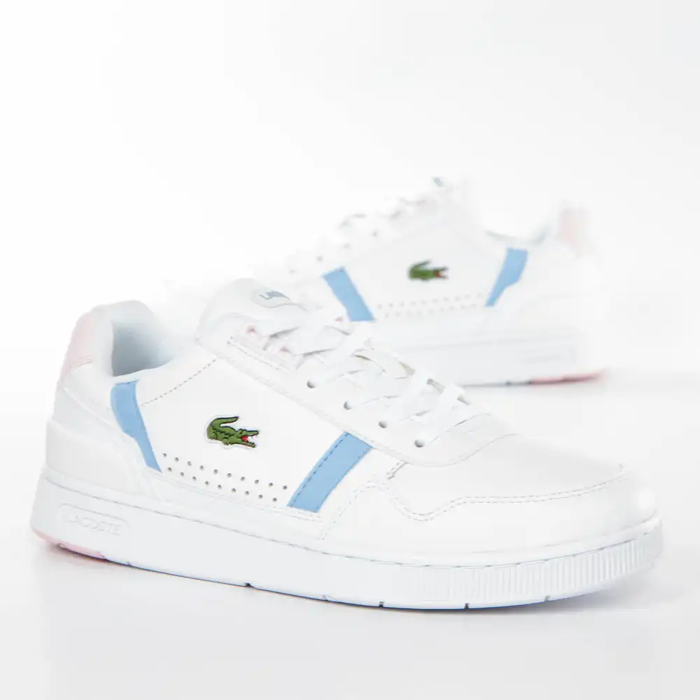 Basket de ville basse femme Lacoste T-clip Blanc - ZESHOES
