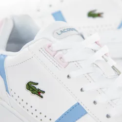 Basket de ville basse femme Lacoste T-clip Blanc - ZESHOES