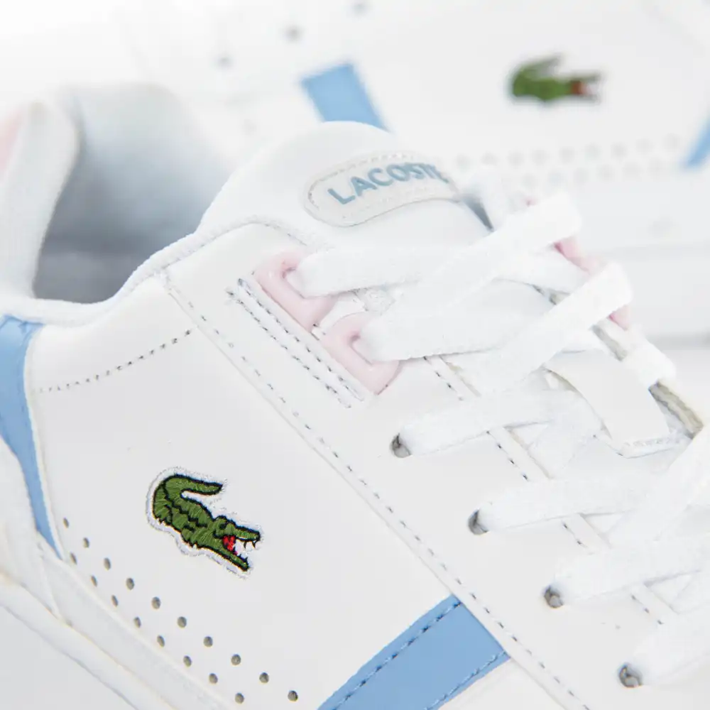 Basket de ville basse femme Lacoste T-clip Blanc - ZESHOES