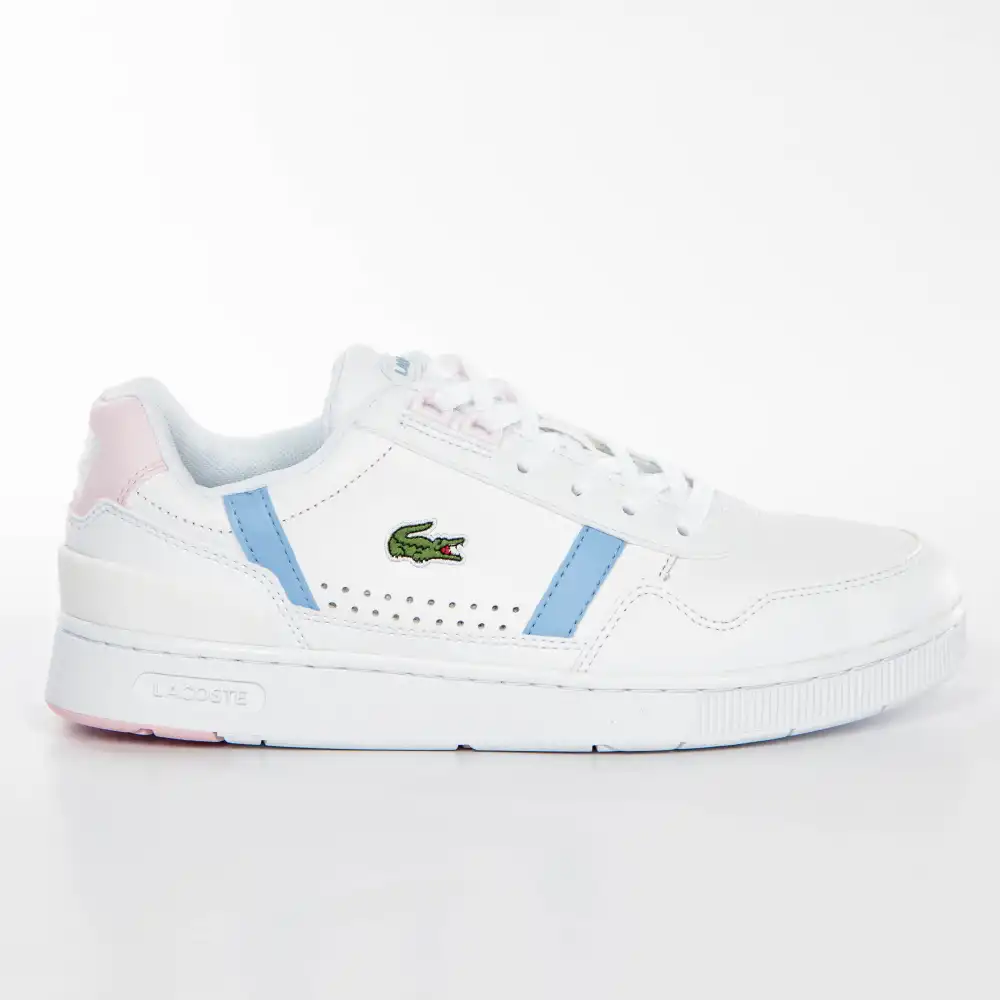 Basket de ville basse femme Lacoste T-clip Blanc - ZESHOES