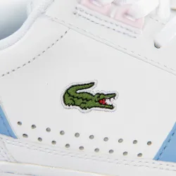 Basket de ville basse femme Lacoste T-clip Blanc - ZESHOES