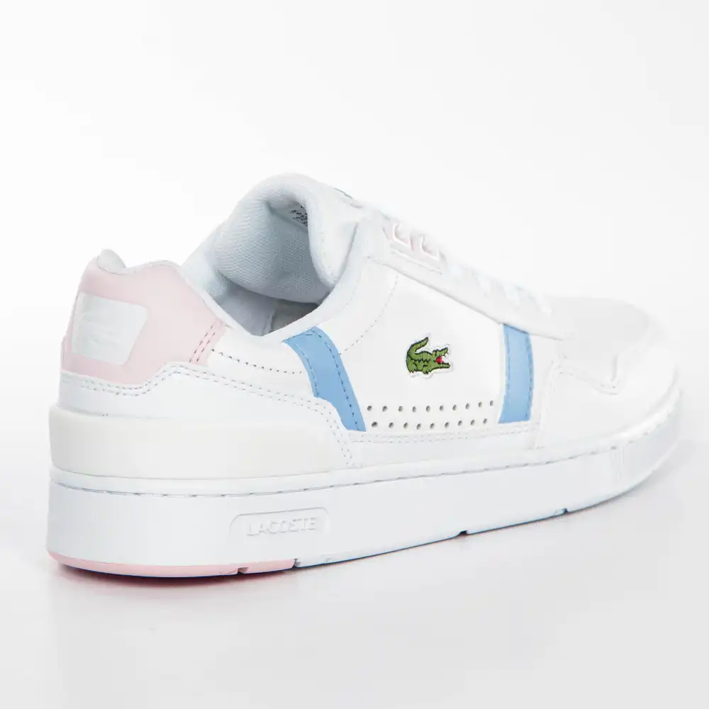 Basket de ville basse femme Lacoste T-clip Blanc - ZESHOES