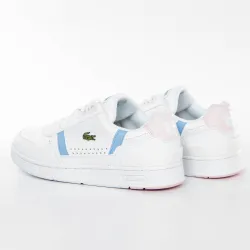 Basket de ville basse femme Lacoste T-clip Blanc - ZESHOES