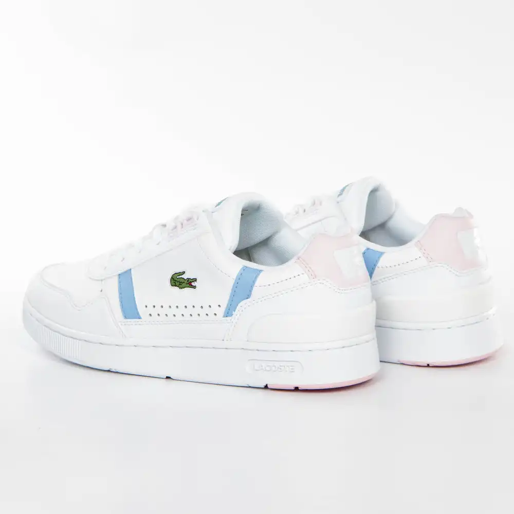 Basket de ville basse femme Lacoste T-clip Blanc - ZESHOES
