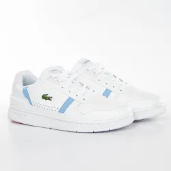 Basket de ville basse femme Lacoste T-clip Blanc - ZESHOES