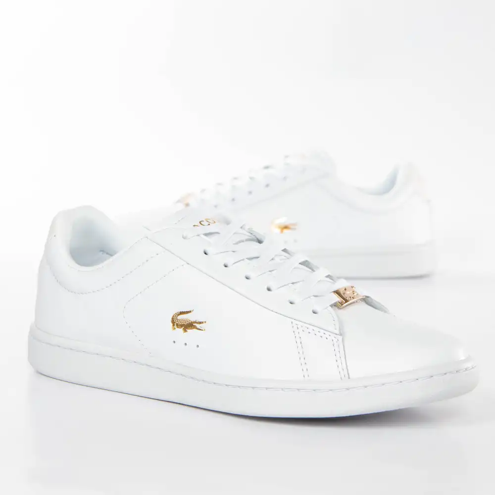Basket de ville basse femme Lacoste Carnaby evo Blanc - ZESHOES Basket de ville basse femme Lacoste Carnaby evo Blanc - ZESHOES