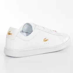 Basket de ville basse femme Lacoste Carnaby evo Blanc - ZESHOES Basket de ville basse femme Lacoste Carnaby evo Blanc - ZESHOES