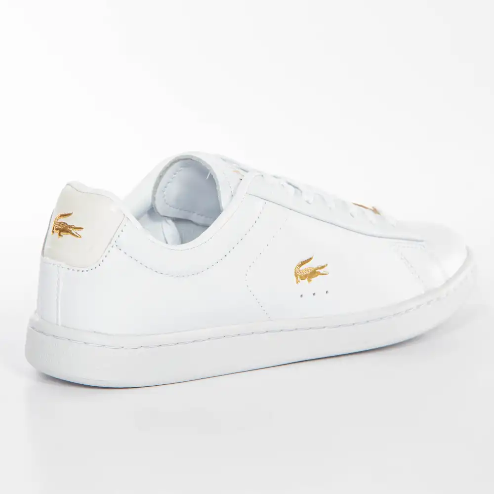 Basket de ville basse femme Lacoste Carnaby evo Blanc - ZESHOES Basket de ville basse femme Lacoste Carnaby evo Blanc - ZESHOES