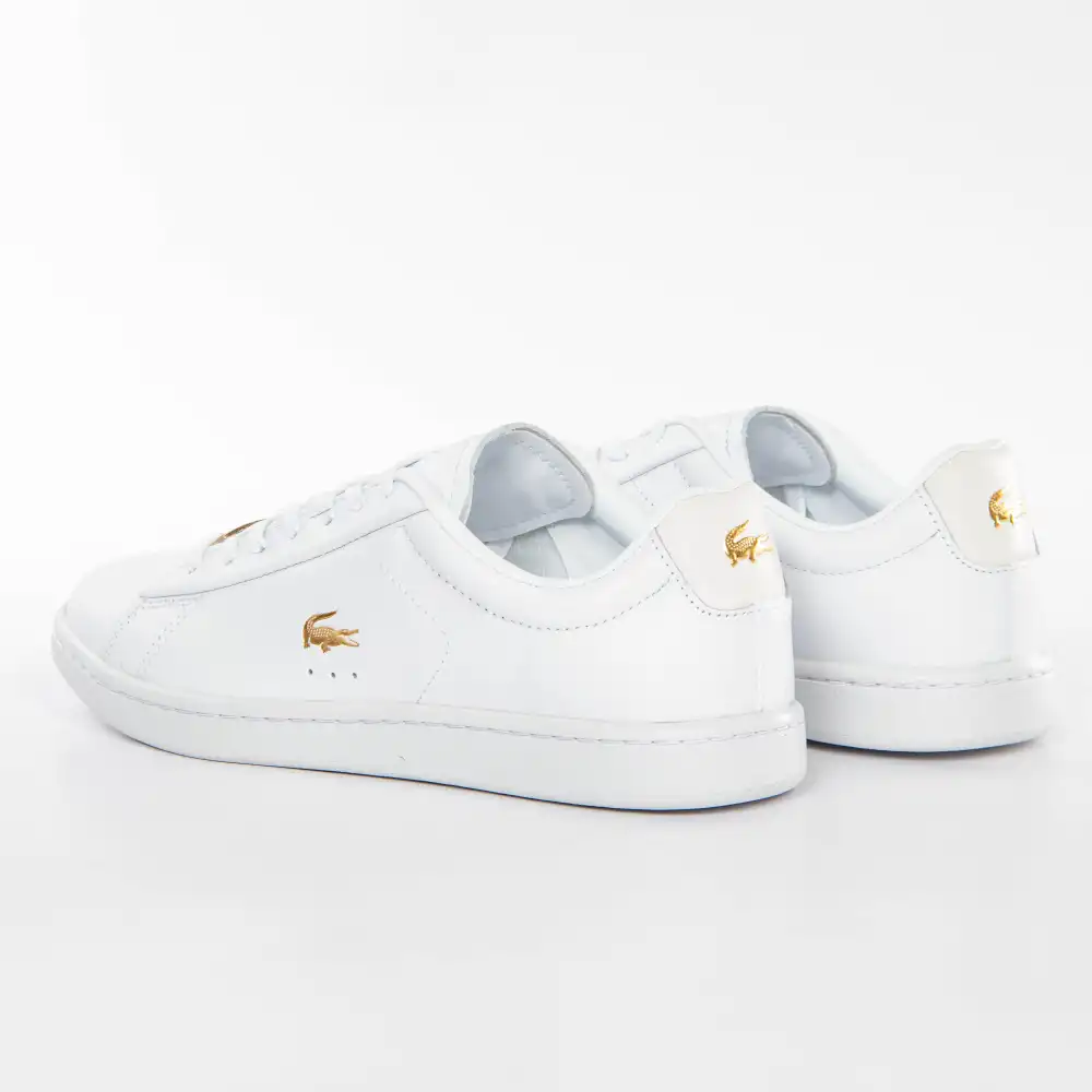 Basket de ville basse femme Lacoste Carnaby evo Blanc - ZESHOES Basket de ville basse femme Lacoste Carnaby evo Blanc - ZESHOES