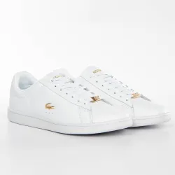 Basket de ville basse femme Lacoste Carnaby evo Blanc - ZESHOES Basket de ville basse femme Lacoste Carnaby evo Blanc - ZESHOES