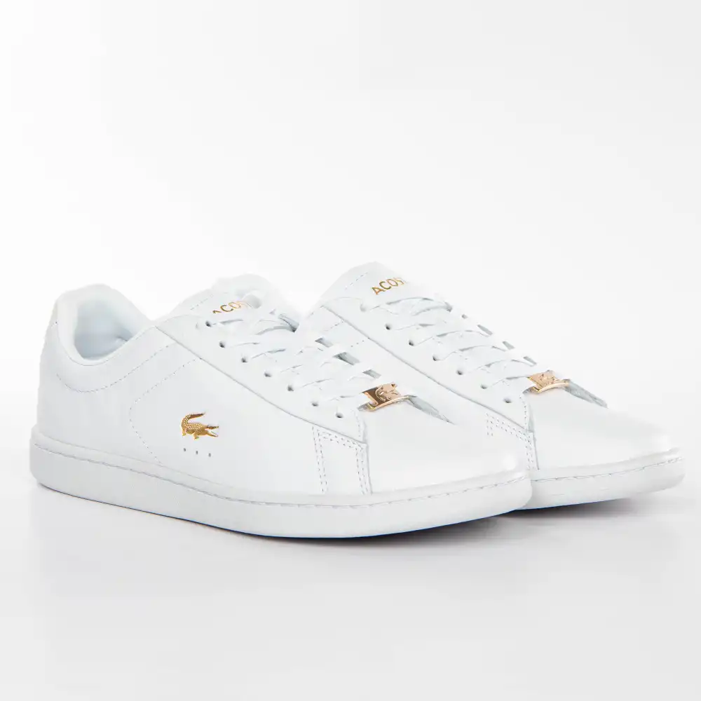 Basket de ville basse femme Lacoste Carnaby evo Blanc - ZESHOES