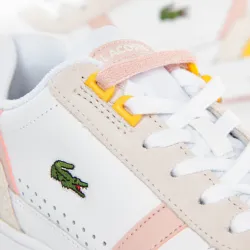 Basket basse femme Lacoste T-clip Blanc - ZESHOES