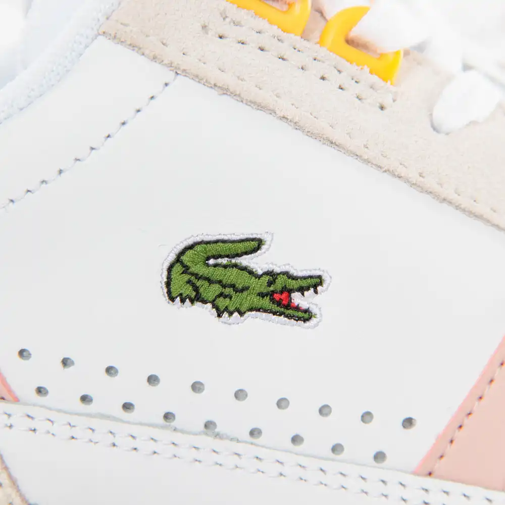 Basket basse femme Lacoste T-clip Blanc - ZESHOES