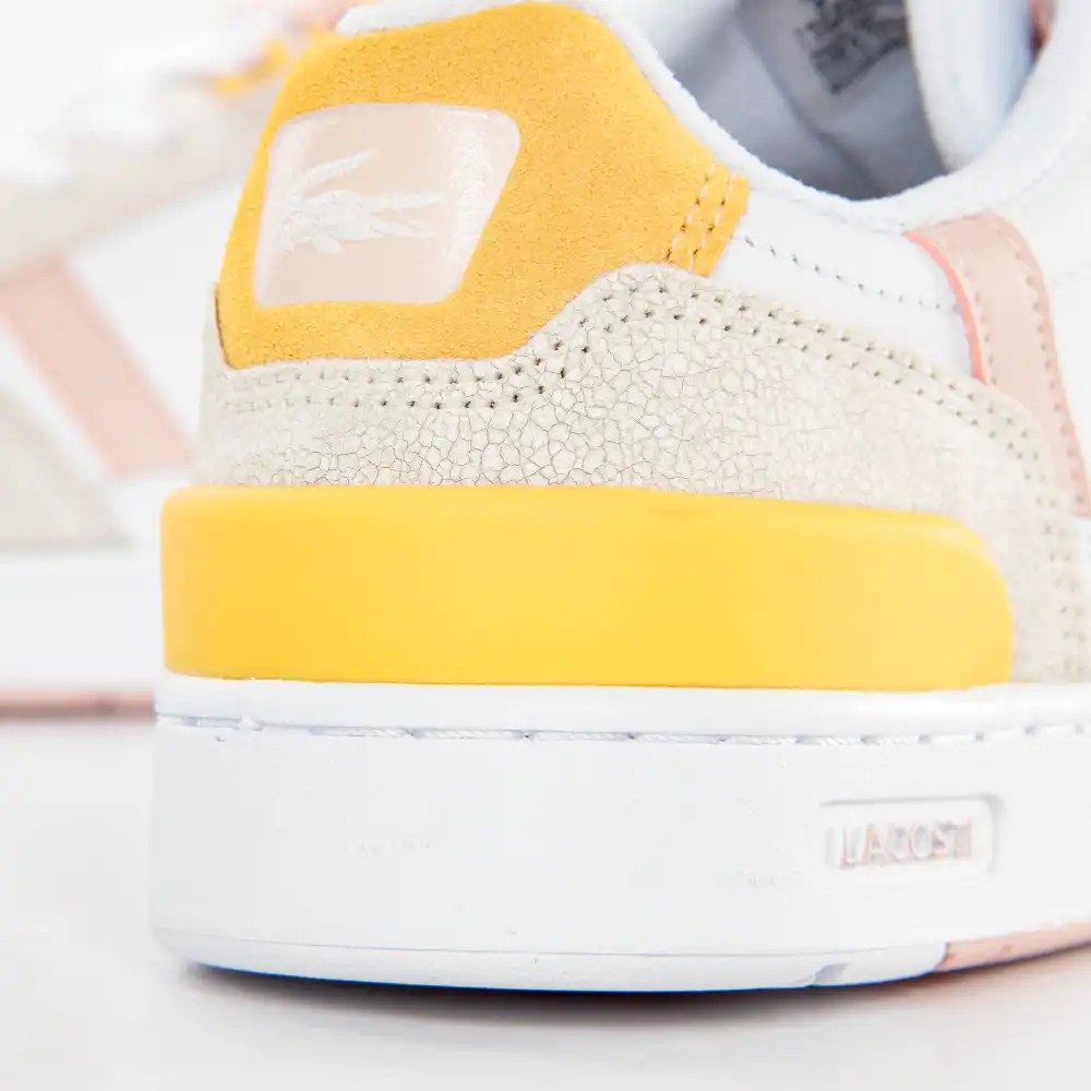 Basket basse femme Lacoste T-clip Blanc - ZESHOES