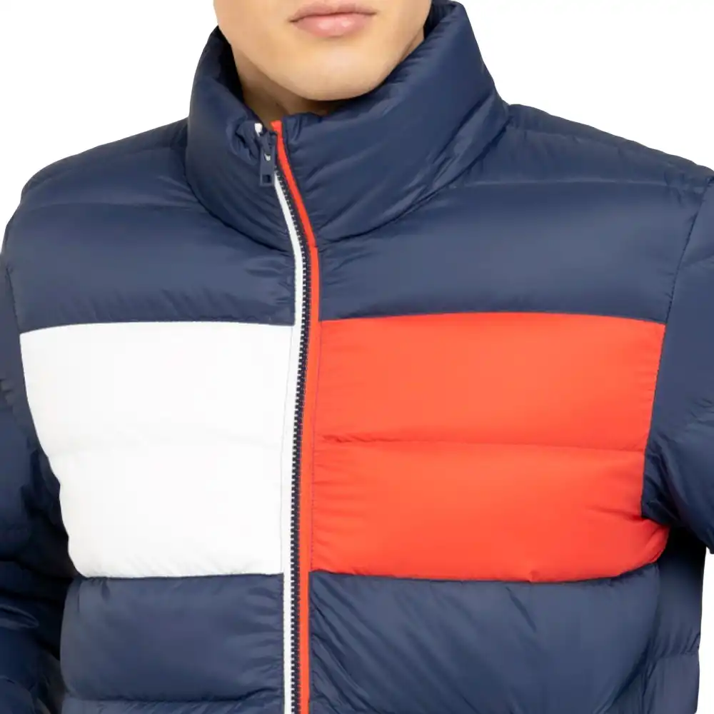 Doudoune homme Tommy Jeans Essential down Bleu - ZESHOES