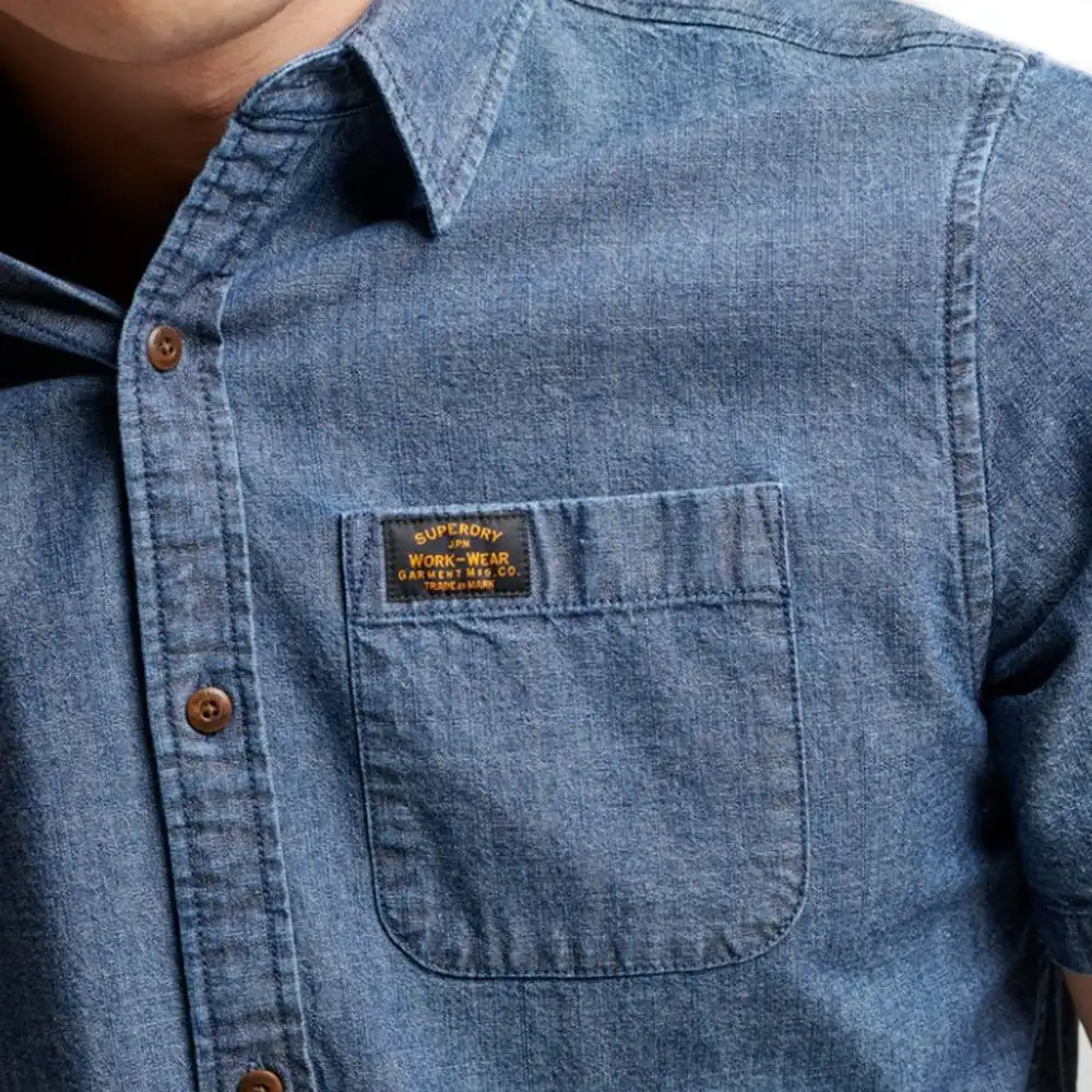 Chemise manches courtes homme Superdry Classic & vintage Jeans - ZESHOES