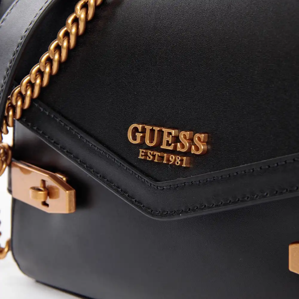Sac a main femme Guess Zadie Noir - ZESHOES