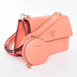 Sac a main femme Guess Alexie coral Rose - ZESHOES