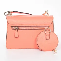 Sac a main femme Guess Alexie coral Rose - ZESHOES
