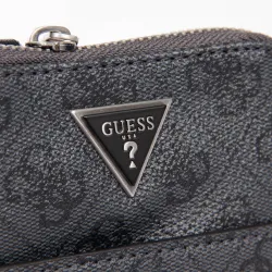 Pochette homme Guess vezzola Noir - ZESHOES Pochette homme Guess vezzola Noir - ZESHOES