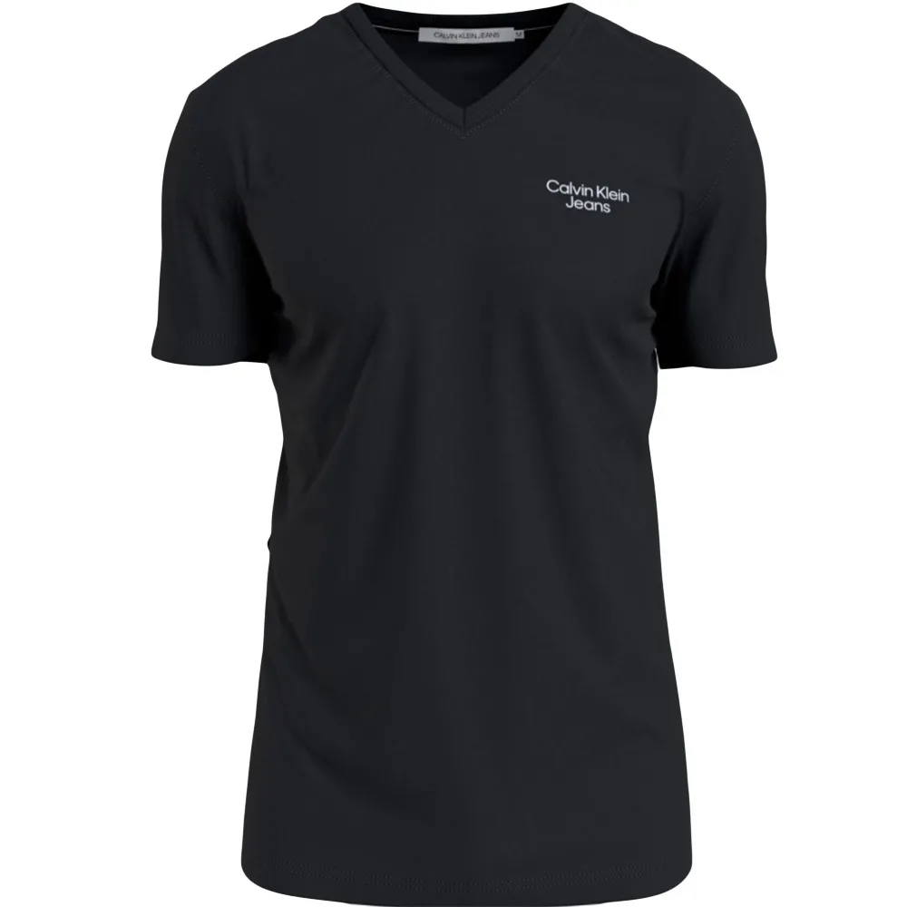 Classic logo. T shirt Calvin Klein Classic logo Femme Noir Coton. Authentique Vetement de la marque Calvin Klein - design streetwear/sportswear de Cal