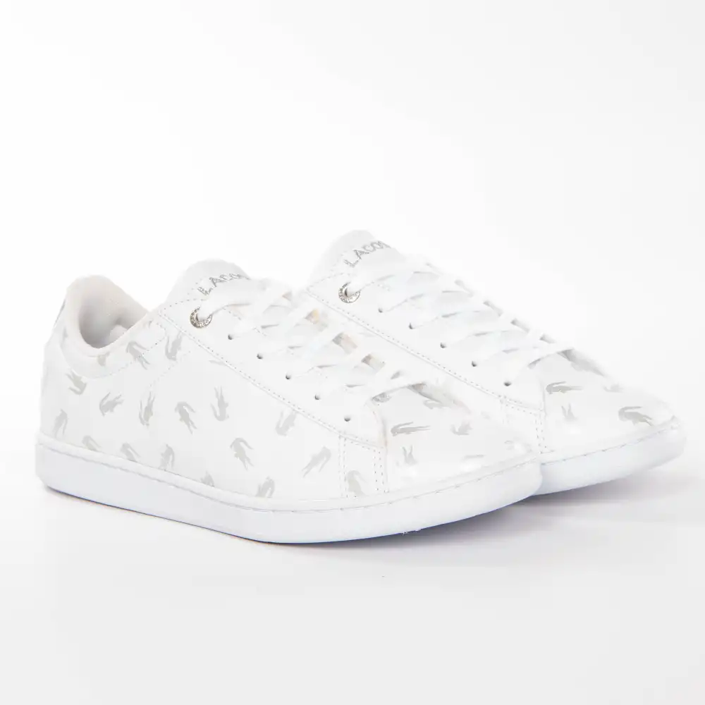 Basket basse femme Lacoste Carnaby evo 419 Blanc - ZESHOES