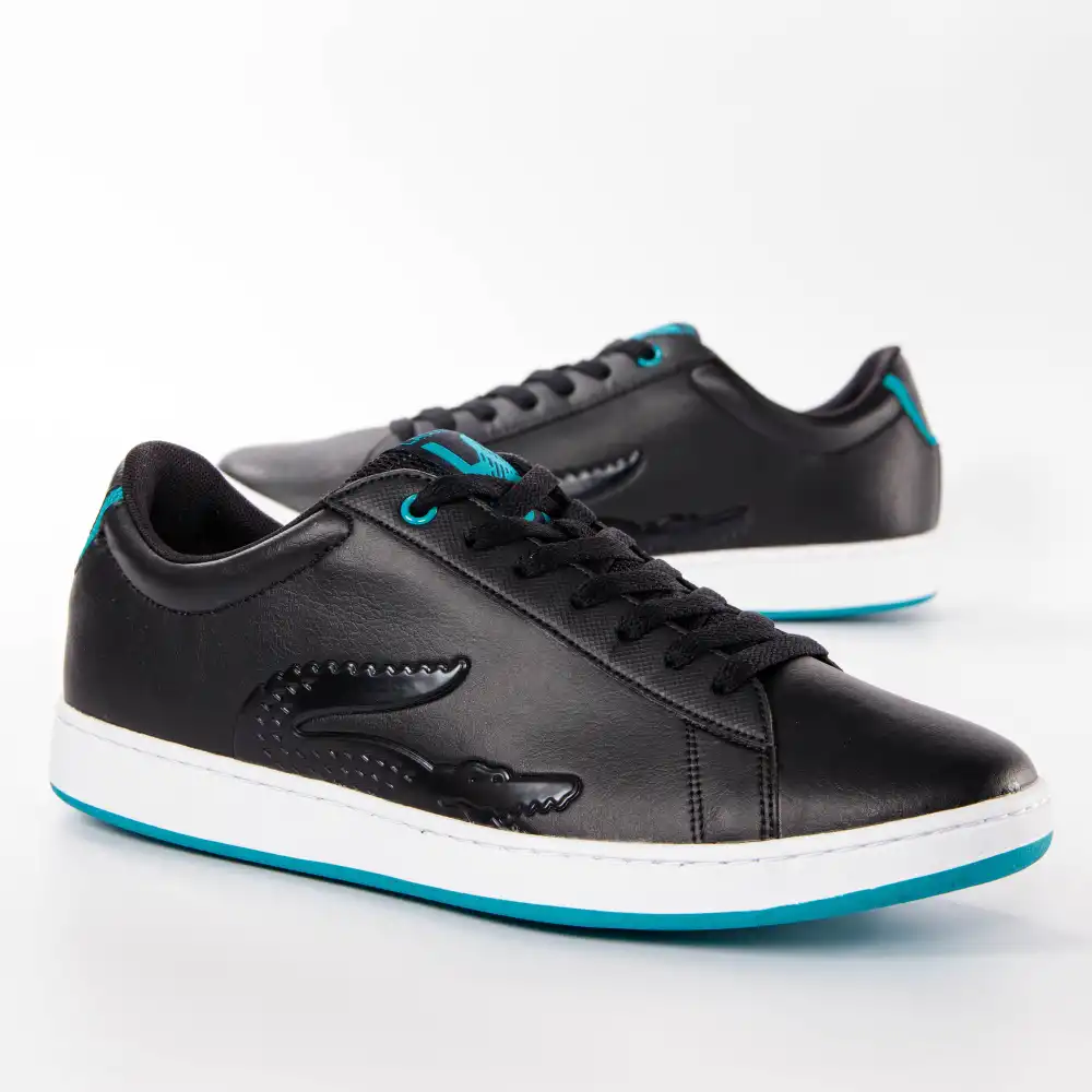 Basket de ville basse homme Lacoste Carnaby evo Noir - ZESHOES Basket de ville basse homme Lacoste Carnaby evo Noir - ZESHOES