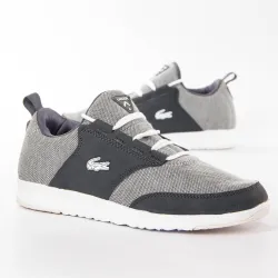 Basket de ville basse homme Lacoste Light txt Gris - ZESHOES