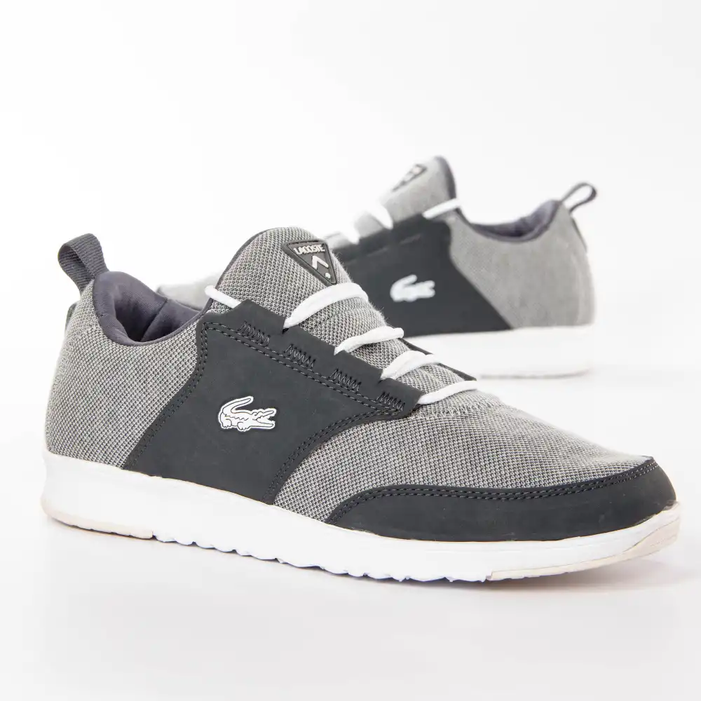Basket de ville basse homme Lacoste Light txt Gris - ZESHOES