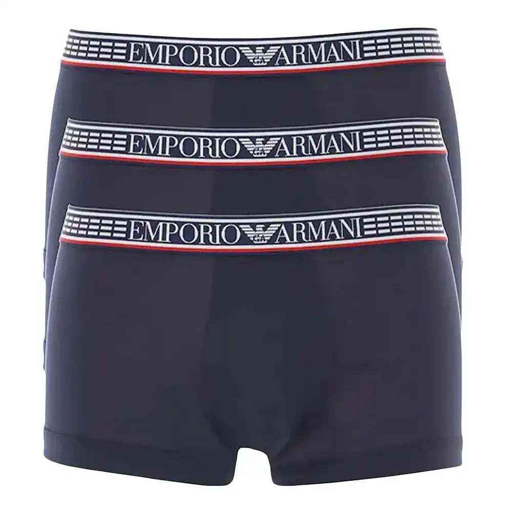 Boxer homme Emporio Armani Pack x3 unlimited logo Noir - ZESHOES