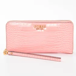 Portefeuille femme Guess Laurel slg corail Rose - ZESHOES