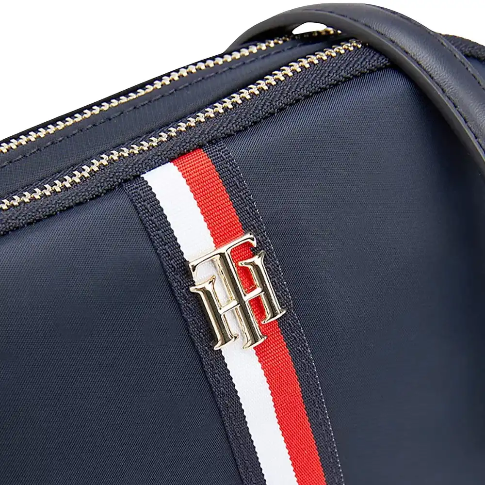 Pochette femme Tommy Jeans Poppy crossover corp Bleu - ZESHOES