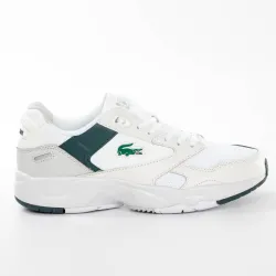 Basket basse homme Lacoste Storm 96 Blanc - ZESHOES Basket basse homme Lacoste Storm 96 Blanc - ZESHOES