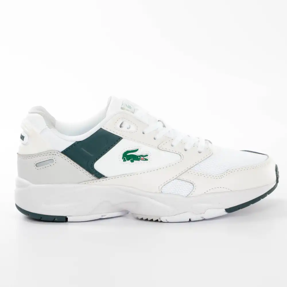 Basket basse homme Lacoste Storm 96 Blanc - ZESHOES Basket basse homme Lacoste Storm 96 Blanc - ZESHOES