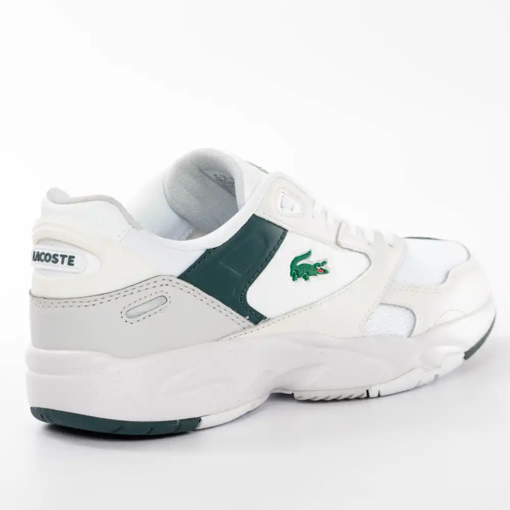 Basket basse homme Lacoste Storm 96 Blanc - ZESHOES Basket basse homme Lacoste Storm 96 Blanc - ZESHOES