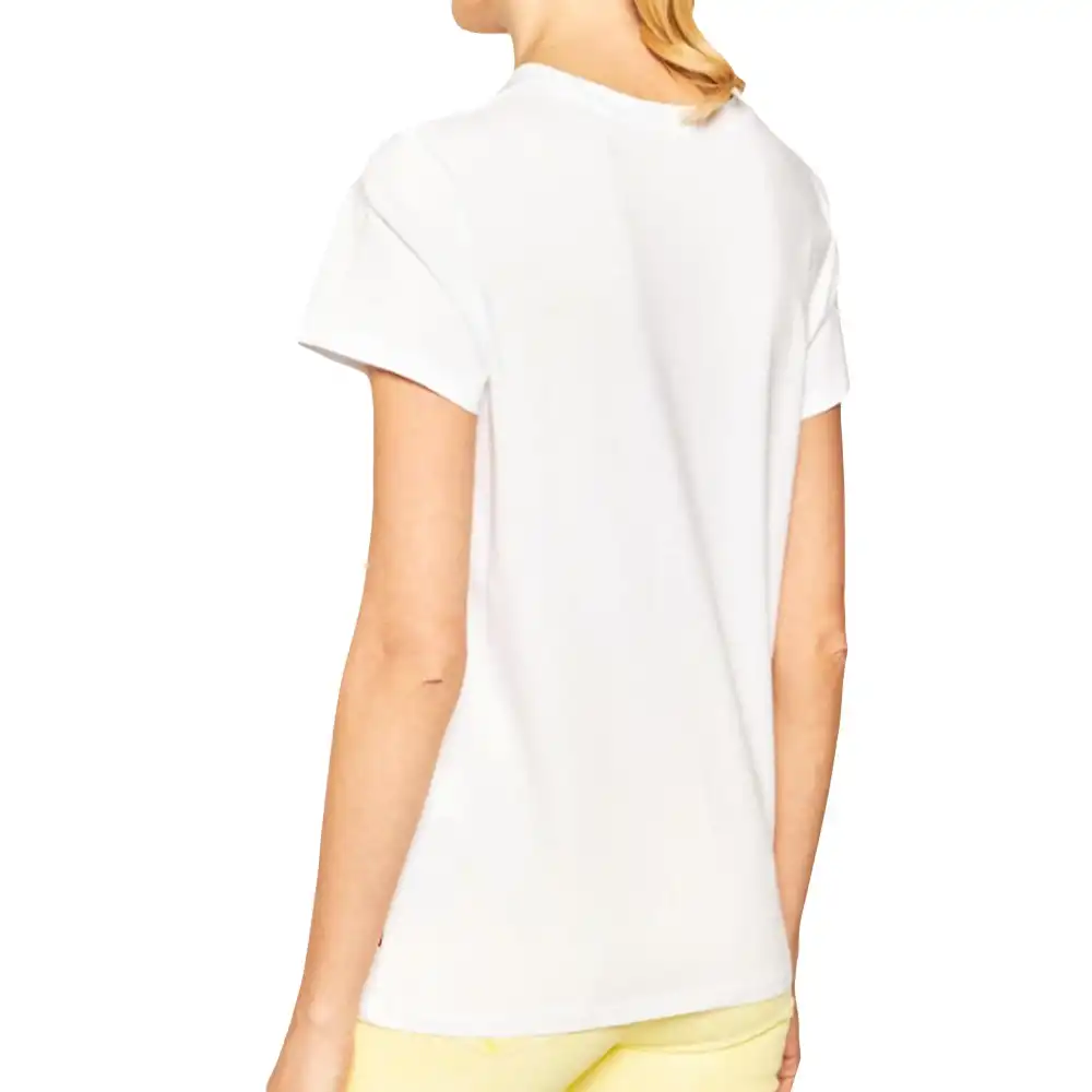 Tee shirt manche courte femme Levis Logo multicolor Blanc - ZESHOES