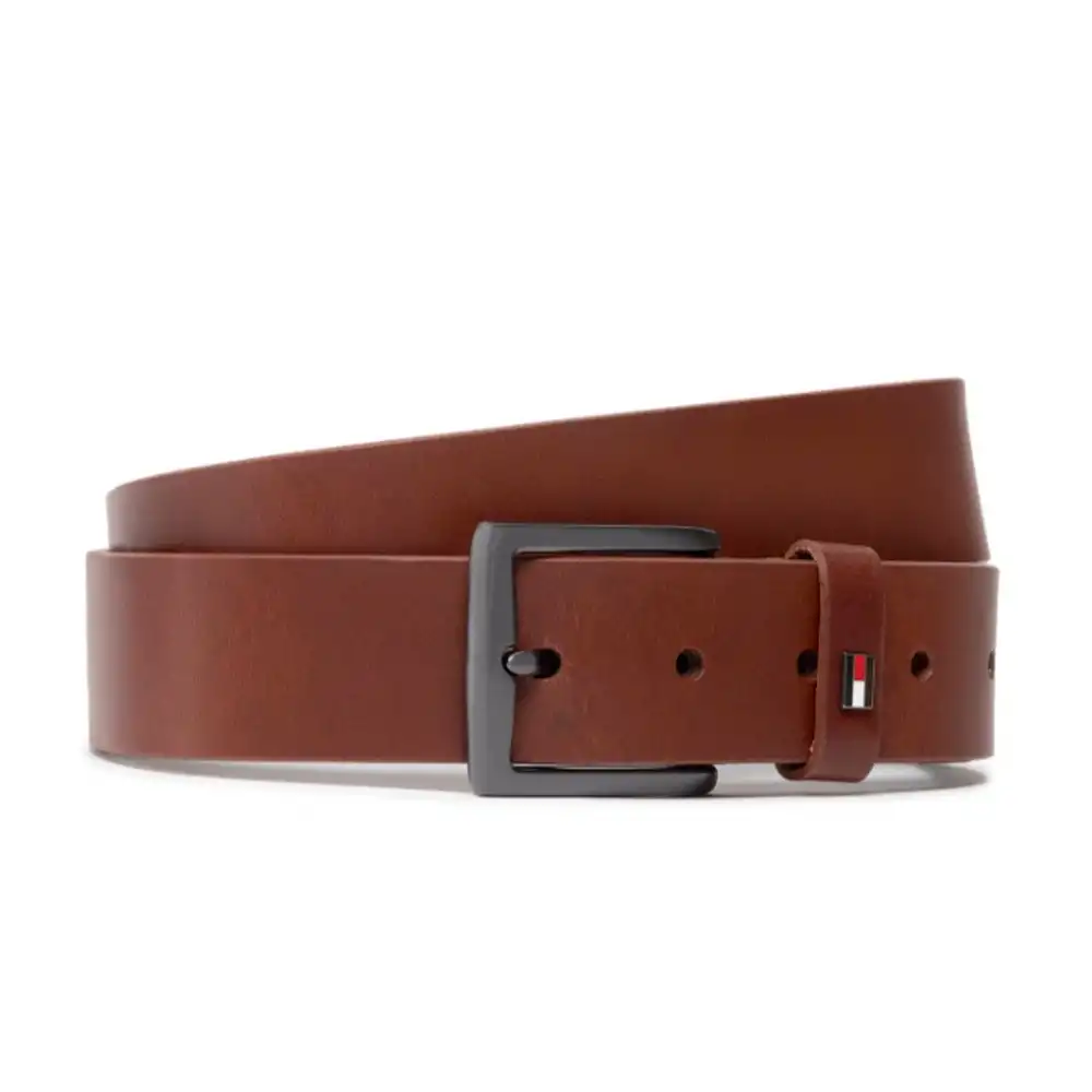 Ceinture homme Tommy Jeans Denton 3.5 Marron - ZESHOES