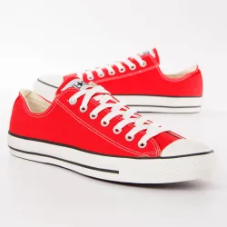 Basket de ville basse homme Converse All star ox Rouge - ZESHOES Basket de ville basse homme Converse All star ox Rouge - ZESHOES